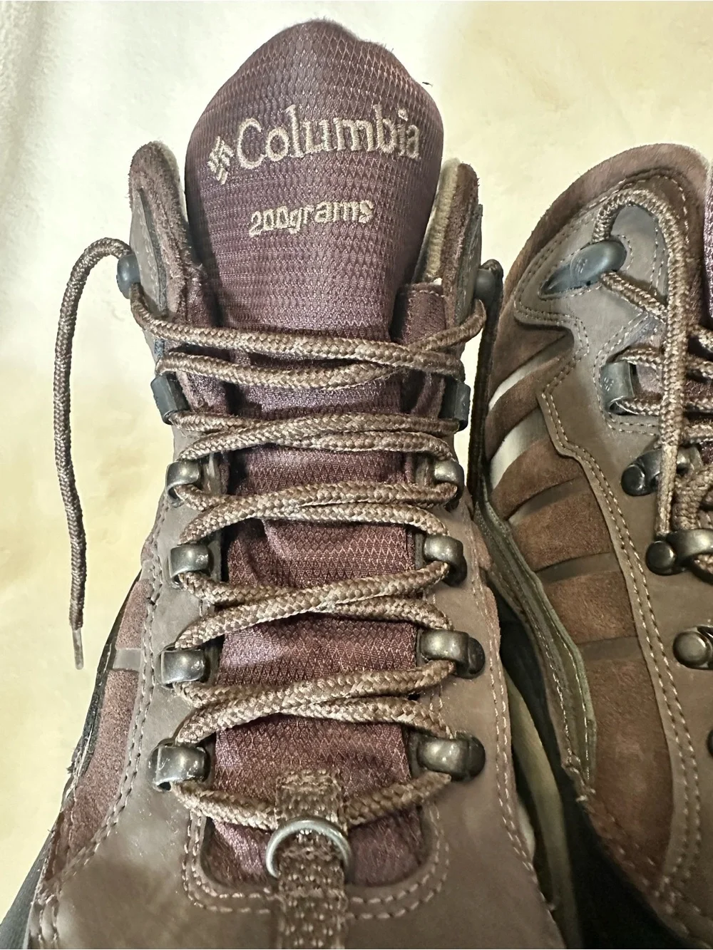 Columbia Brown and Black Men's Waterproof Hiking Boots